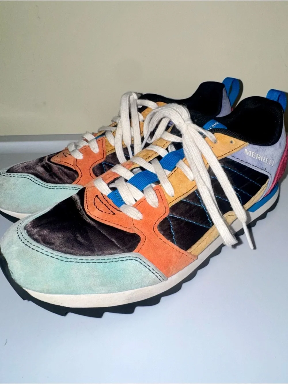 Merrell Alpine 83 Suede Colorblock Retro Sneakers - Picture 4 of 14